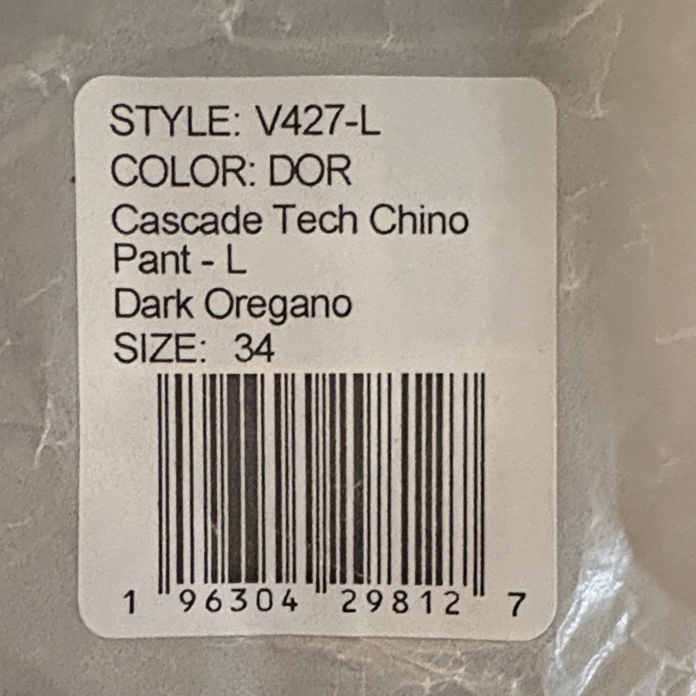 Vuori Olive Tech Chino Pant